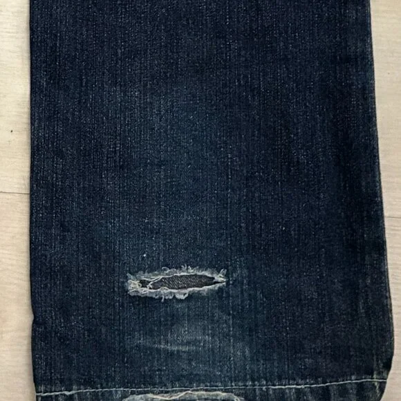 Vtg Artful Dodger Bishops Island Jeans Embroidered Baggy Y2K Streetwear 34W/34L